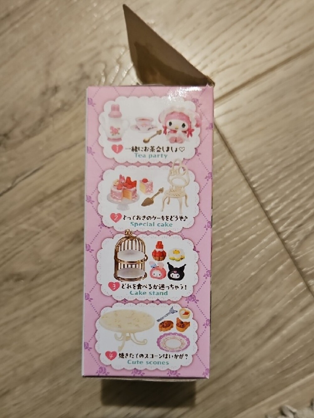 Sanrio My Melody & Kuromi Tea Party Miniature Box - Pink, White, Green - Picture 3 of 5